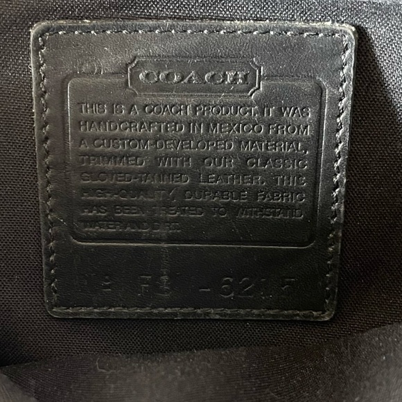 Coach Bag Backpack 6215 Neo Leather 90’s Retro Casual Chic Preppy Black Small - Picture 14 of 14
